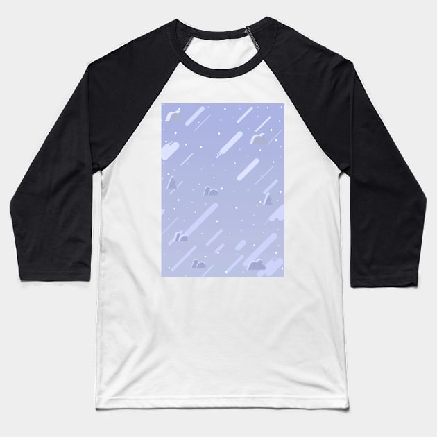 Periwinkle Universe Sky Baseball T-Shirt by Blackmoonrose13